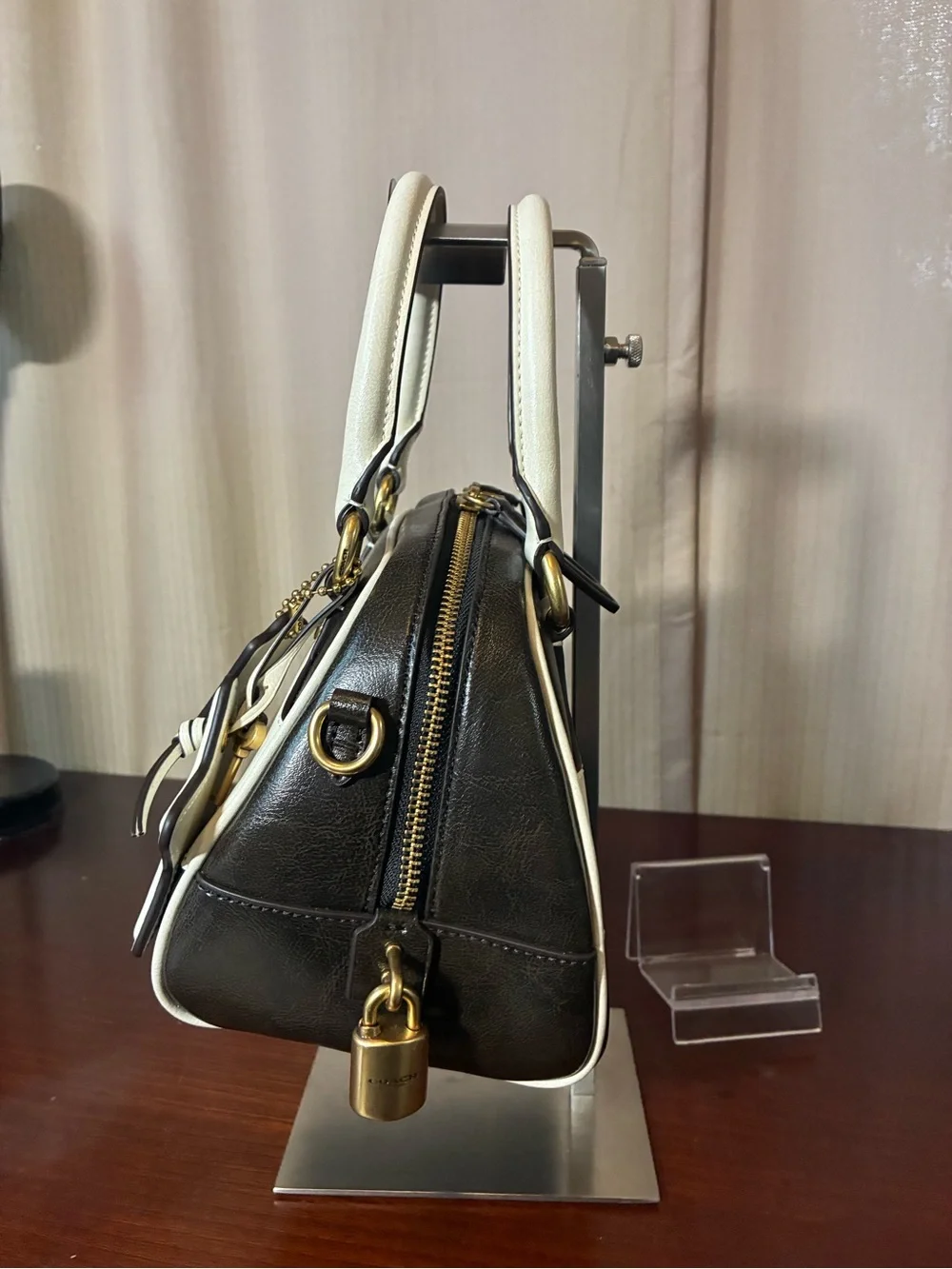 Coach Coachtopia Two-Tone Bowling Top Handle Bag